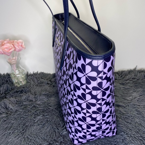 💜Kate Spade💜Hollie Geo Clover Tote & Wallet - Picture 5 of 8